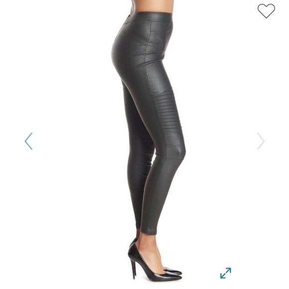 OOBERSWANK Coated High Waisted Moto Leggings - Hunter green - Picture 2 of 5